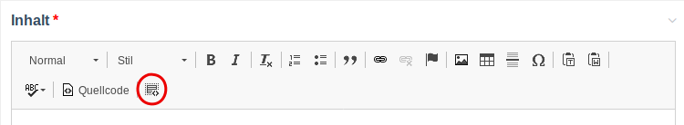Code Snippet Toolbar Button in ProcessWire's CKEditor